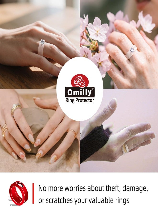 Omilly Silicone Wedding Ring Protector for Gym & Working Out - Ring Band Guards for Men & Women - 3-12mm Width, 2 Sizes, 6-Pack - Non-Slip, Comfort Fit - Image 4